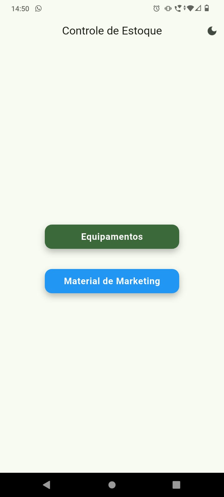 Aplicativo de controle de estoque